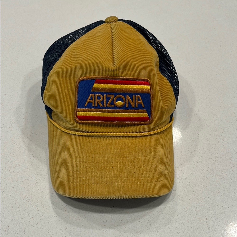 Arizona Jean Company Mustard and Navy Cap